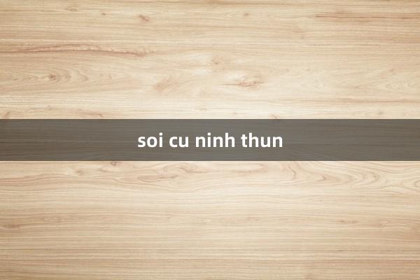 soi cu ninh thun