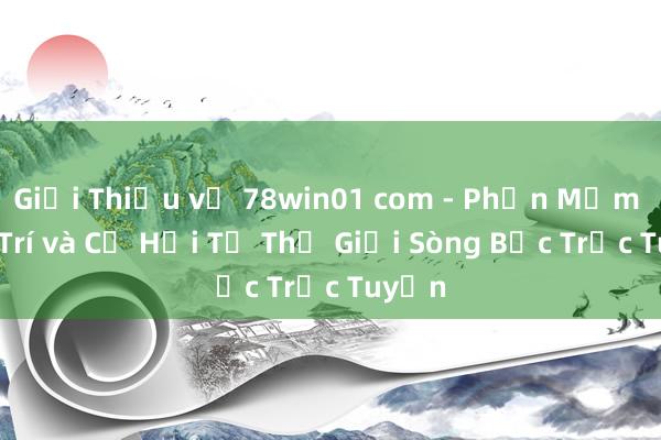 Giới Thiệu về 78win01 com - Phần Mềm Giải Trí và Cơ Hội Từ Thế Giới Sòng Bạc Trực Tuyến