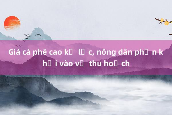 Giá cà phê cao kỷ lục， nông dân phấn khởi vào vụ thu hoạch