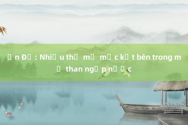 Ấn Độ: Nhiều thợ mỏ mắc kẹt bên trong mỏ than ngập nước