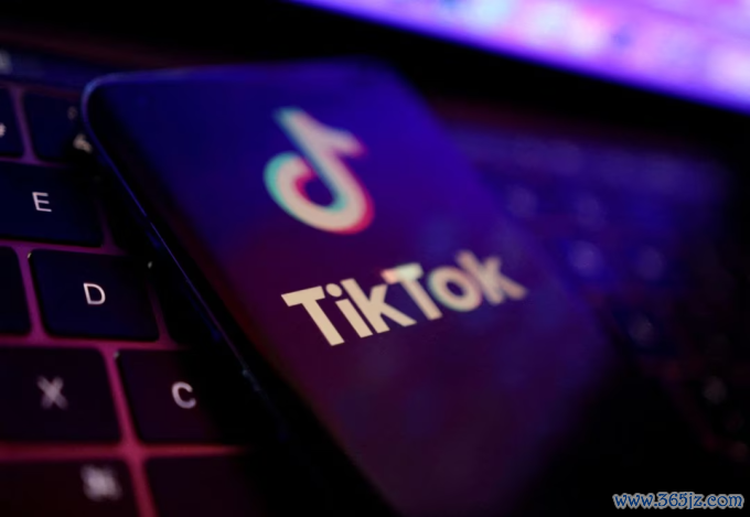 Logo TikTok trên màn hình điện thoại. Ảnh: Reuters